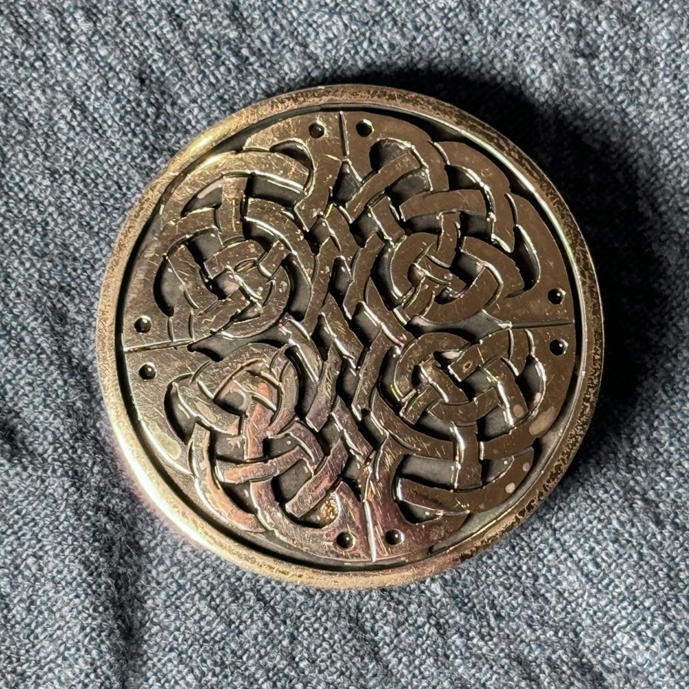 TD 30 TAXCO Mexico Pendant Pin Celtic Knot Sterling Silver 21 gram